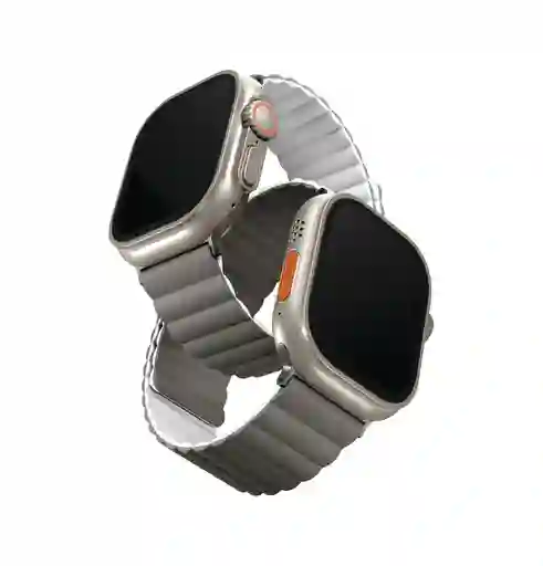 Correa Uniq Revix Magnética Reversible Apple Watch Compatible Con 42/44/45/ Ultra 49 Mm - Gris / Blanco