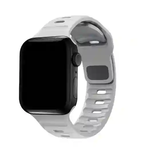 Correa Sport Para Apple Watch Compatible Con 38/40/41 Mm - Gris Claro