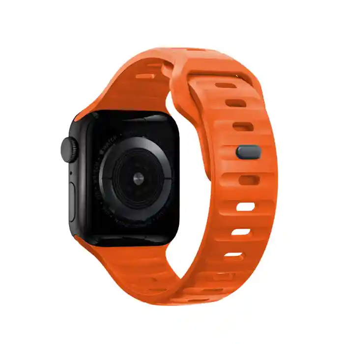 Correa Sport Para Apple Watch Compatible Con 42/44/45/ Ultra 49 Mm - Naranja