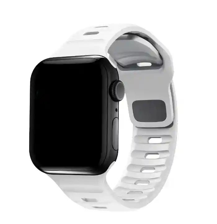 Correa Sport Para Apple Watch Compatible Con 42/44/45/ Ultra 49 Mm - Blanca