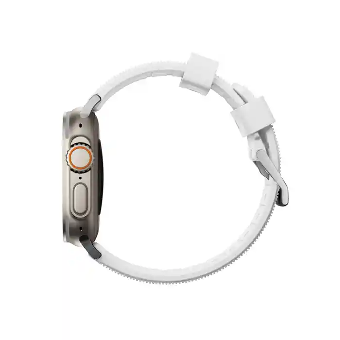 Correa Silicona Texturizada Apple Watch Compatible Con 42/44/45/ Ultra 49 Mm - Blanco