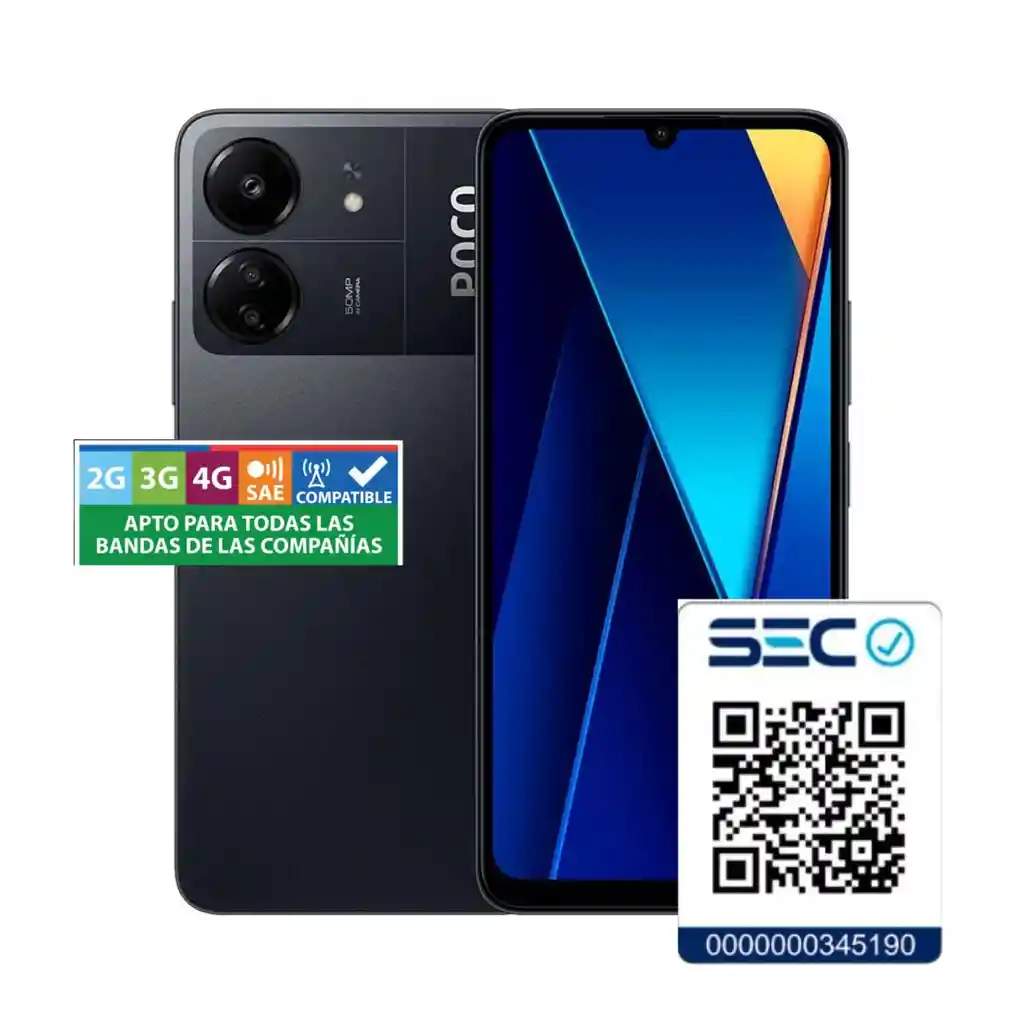Xiaomi Poco C65 4g Eu 8gb + 256 Gb Negro