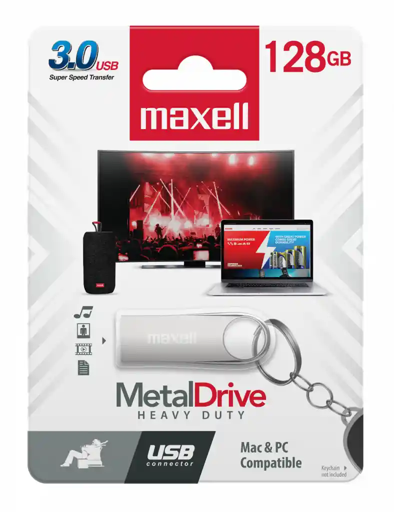 Pendrive Maxell Metal 128gb 3.2