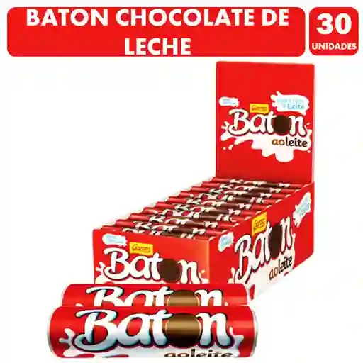 Baton De Chocolate Macizo De Leche (caja Con 30 Unidades)