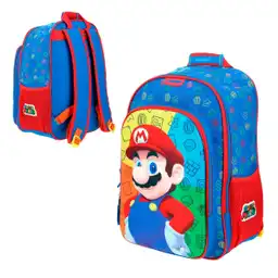 Mochila Grande Premium Mario Bros