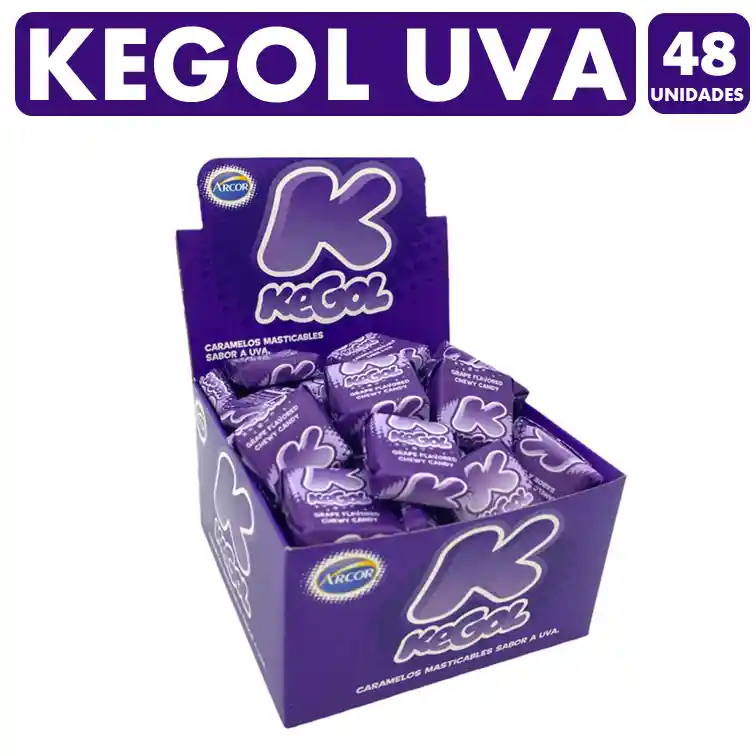 Caramelo Kegol Uva (caja Con 48 Unidades)
