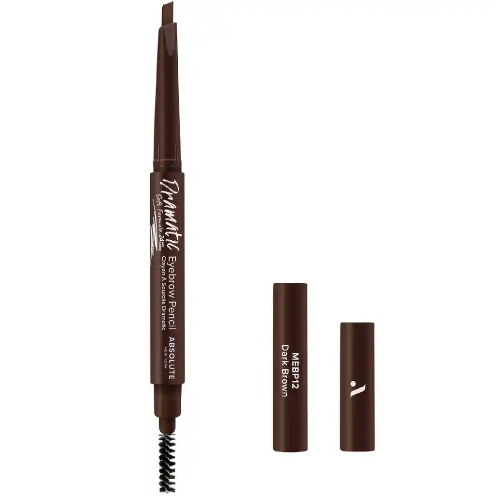 Absolute New York Delineador De Cejas Doble Punta Dark Brown Soft