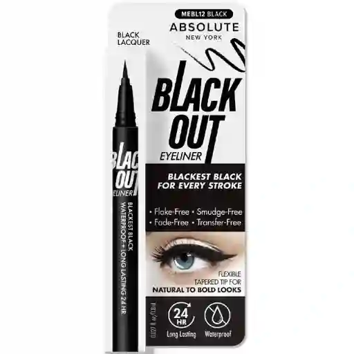 Absolute New York Delineador De Ojos Liquido Black Out