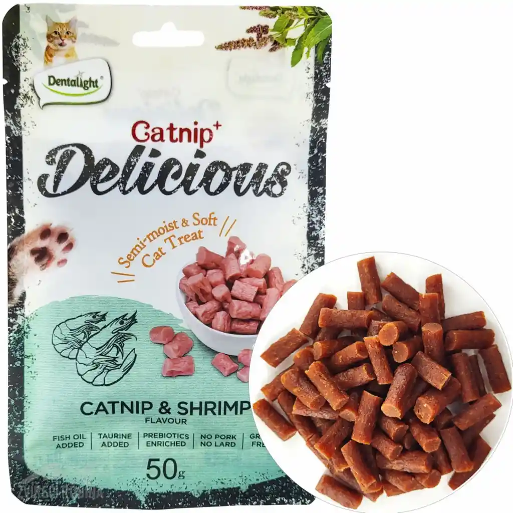 Delicious Catnip Y Camaron Para Gatos