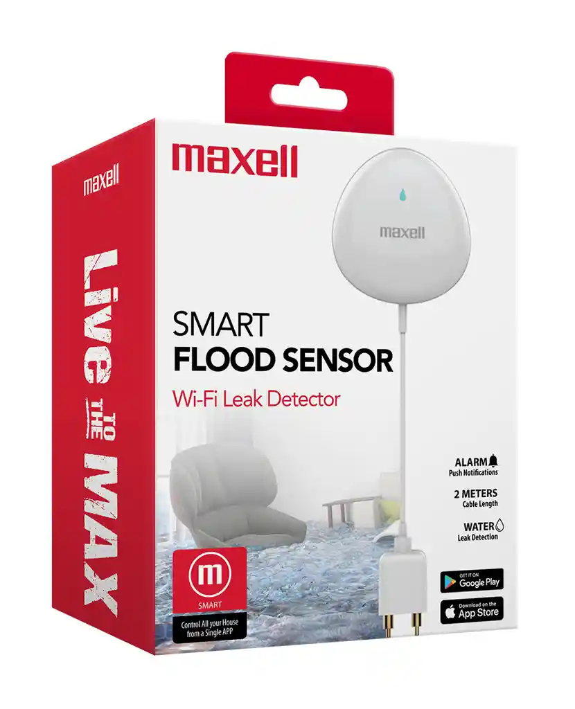 Sensor Detector De Agua Smart Home Con Notificación Y Alarma