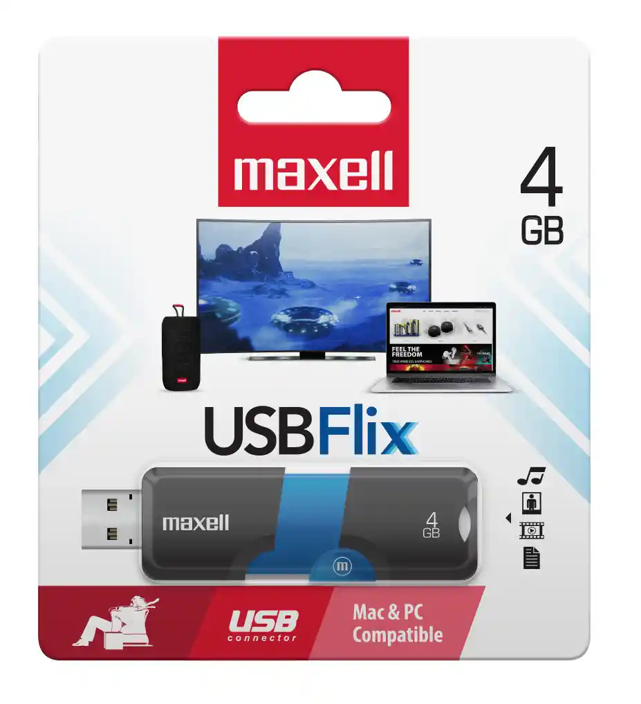 Pendrive Maxell Flix 4gb 2.0