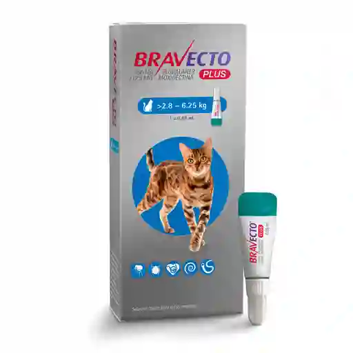 Bravecto Plus Gato 2.8 A 6.25 Kg