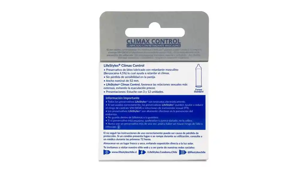 Preservativo Climax Control Lifestyle