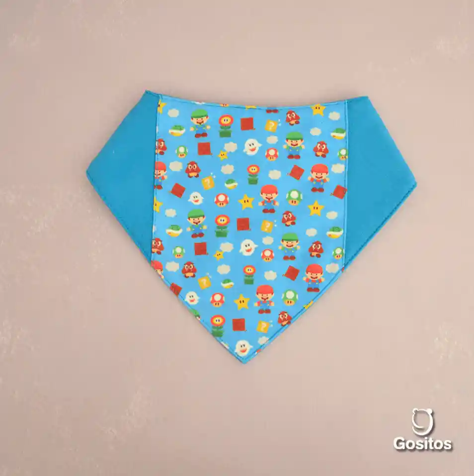 Bandana Mario Bross Impermeable 6-12 Meses