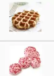 Waffle Ovalado + Popdots Rosa 12 Unid