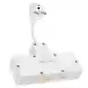 Adaptador Hoco Ac11a Multifuncional Con Enchufe Schuko Blanco