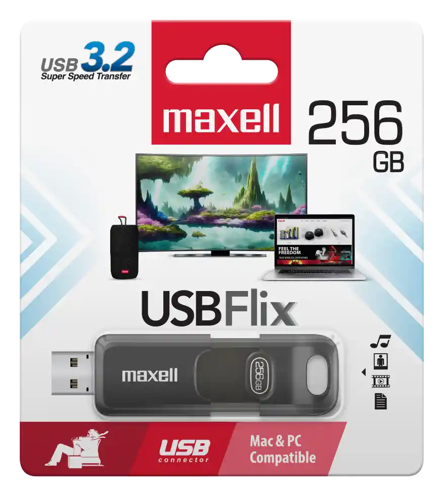 Pendrive Maxell Flix 256gb 3.0