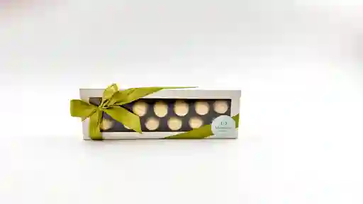 Caja De 12 Bombones Chocolate Blanco