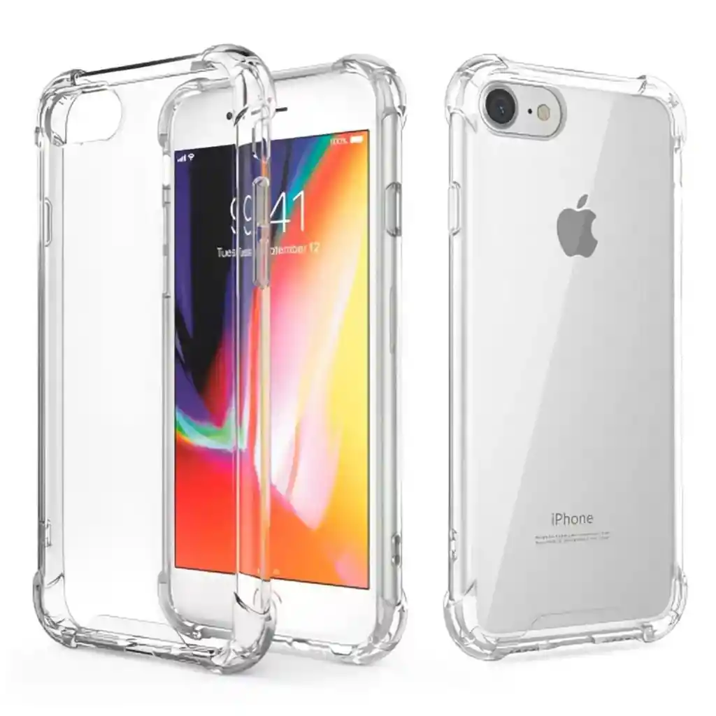 Carcasa Transparente Iphone 7 / 8 / Se 2020 Reforzada Antigolpes