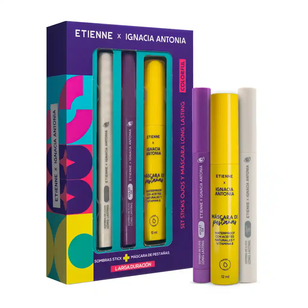 Set Maquillaje Ojos Just Fun Colorful Etienne X Ignacia Antonia