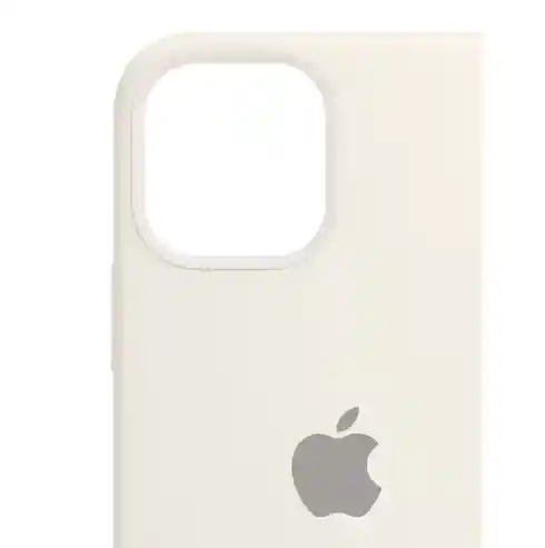 Carcasa Silicona Caja Iphone 14 Pro Max Blanco