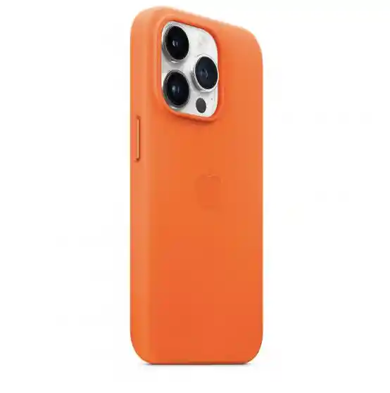 Carcasa Silicona Caja Iphone 14 Pro Max Naranjo