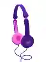 Audífonos Para Niños Maxell Kz-13 Con Micrófono 85db Morado