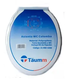 Taumm Asiento Tapa Wc Colomba