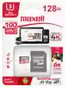 Tarjeta Microsd Maxell 128gb Uh-3 4k