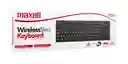 Teclado Inalámbrico Maxell Slim Multifuncional Con Pad Numérico Wkb-20