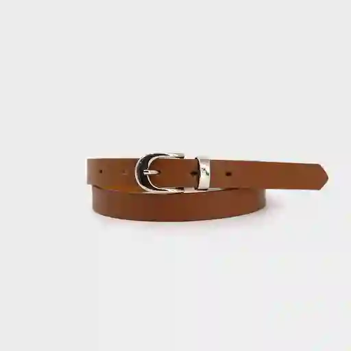 Cinturon De Mujer Con Pasador Metalico Angosto