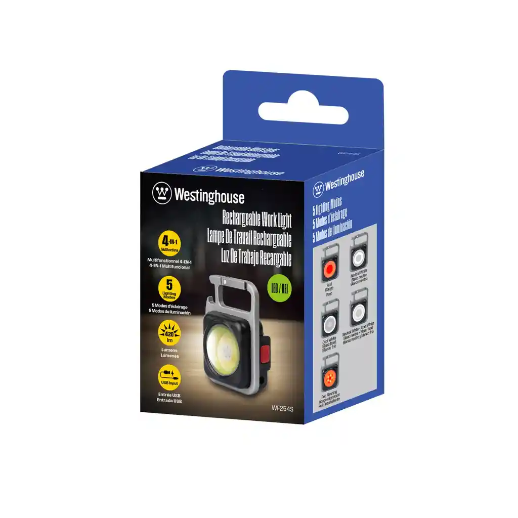 Mini Linterna De Trabajo Recargable 420lm