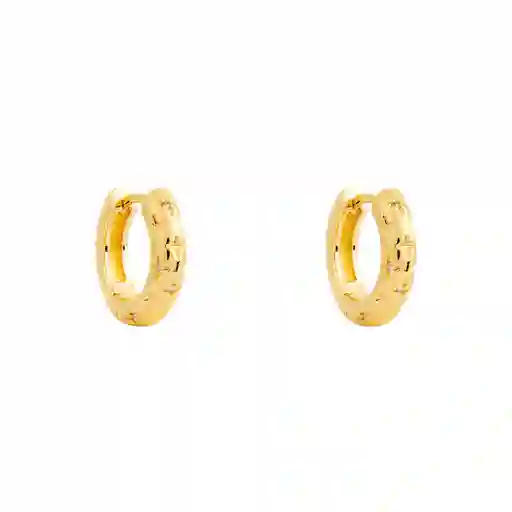 Argollas Lina 15mm Bañadas En Oro