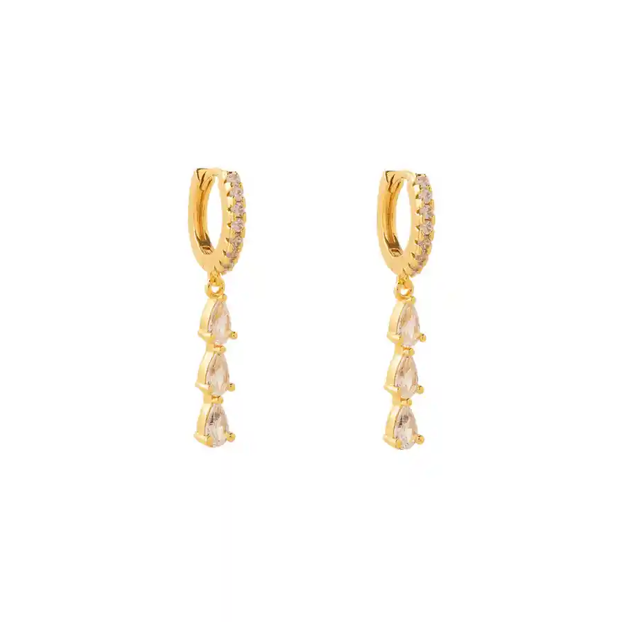 Argollas Paris Bañadas En Oro