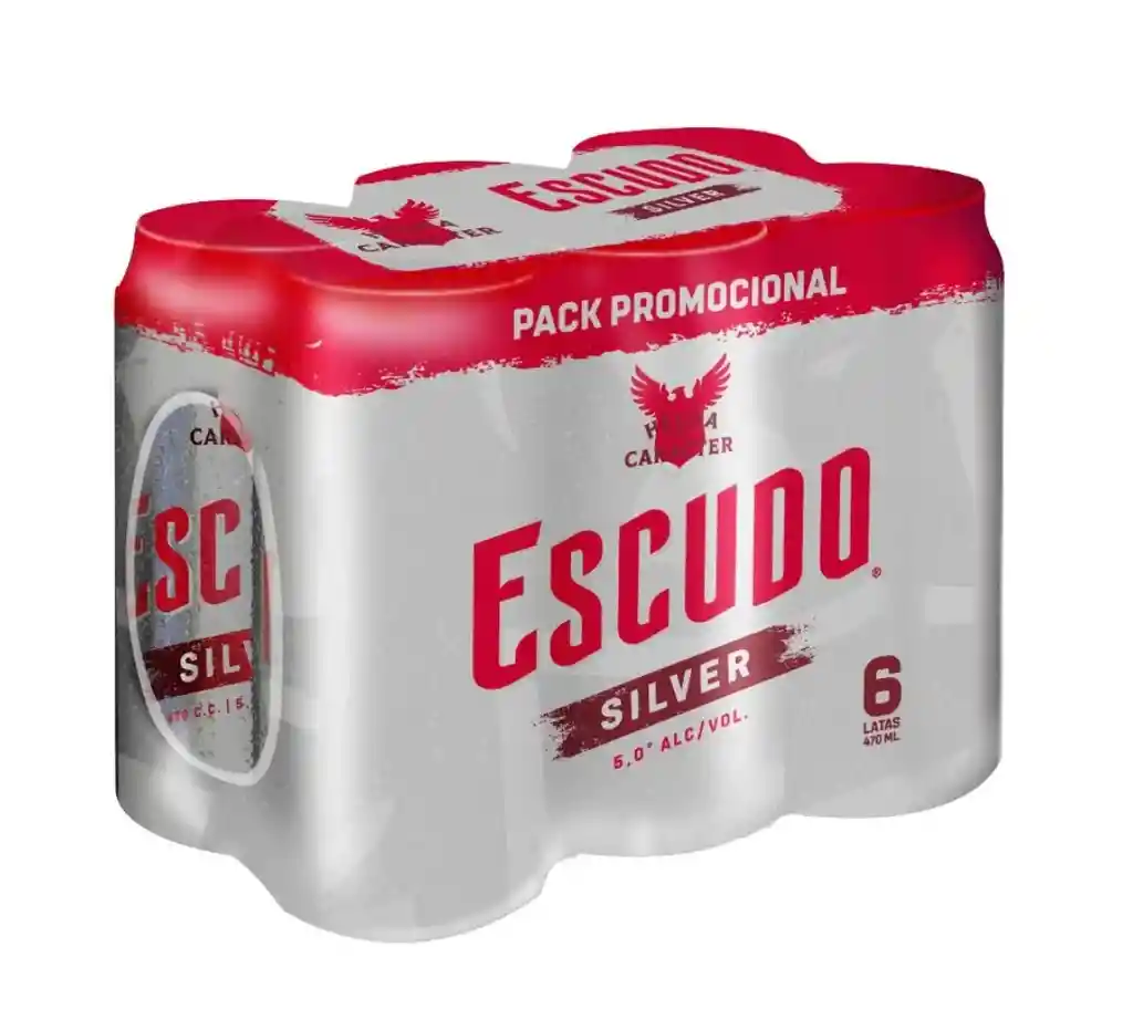 Pack Cerveza Escudo Silver De Lata 470cc