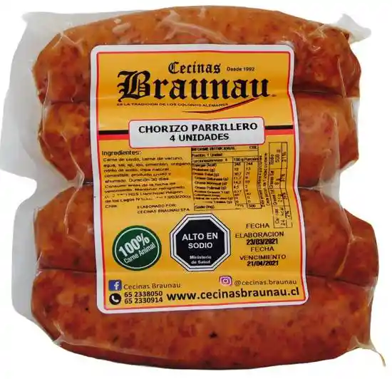 Brauna- Chorizo Parrillero 4uni