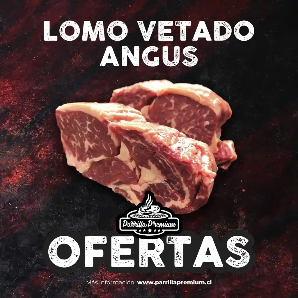 Lomo Vetado Angus Sellado Al Vacio Parrilla Premium X Kilo