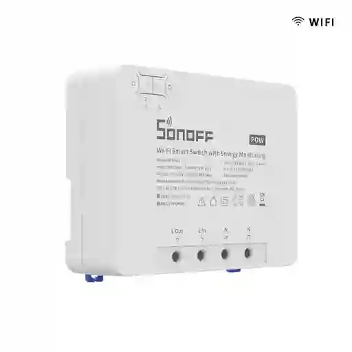 Interruptor Wifi Con Medición De Energía Sonoff Powr3 De 25a