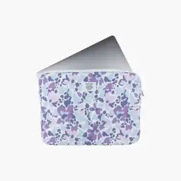 Funda Notebook Mujer Flores 10" Celeste