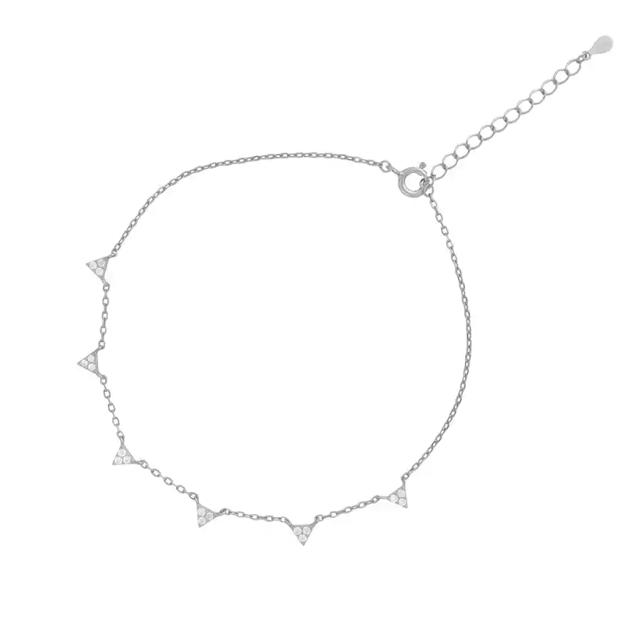 Tobillera Carol Plata