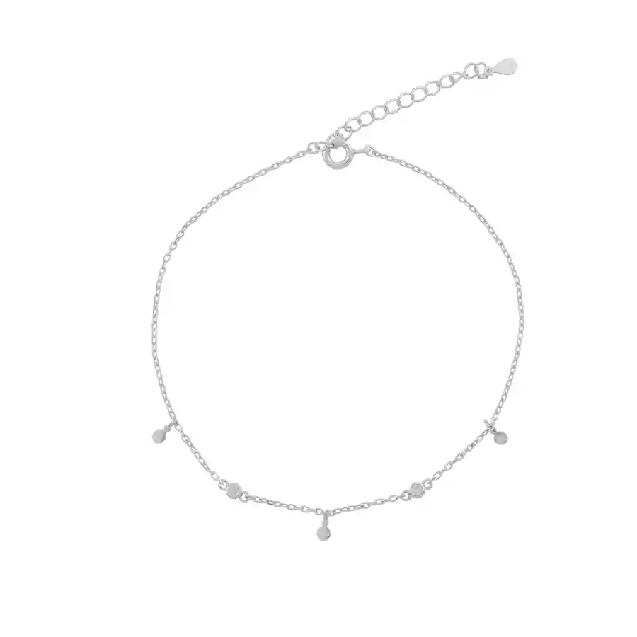 Tobillera Circones Plata