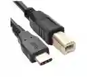 Cable De Impresora Philco Usb-c 1.8mts Negro