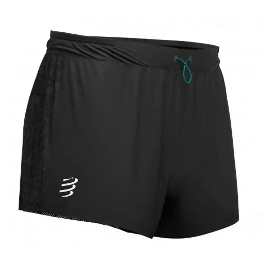 Racing Split Short Black- Short Deportivo L