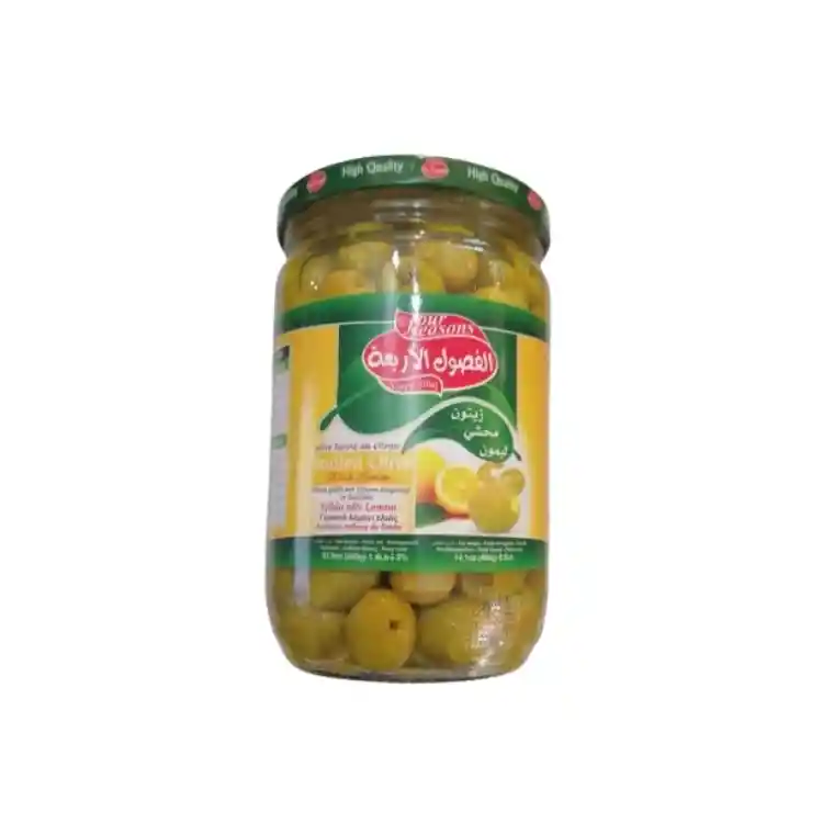 Aceitunas Rellenas Con Limón Four Seasons 600g