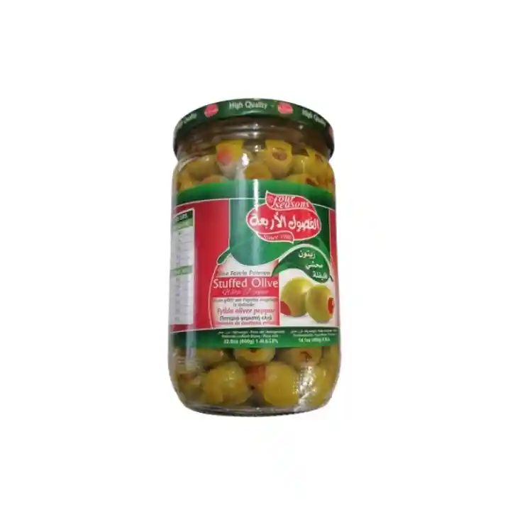 Aceitunas Rellenas De Pimento Four Seasons 600g