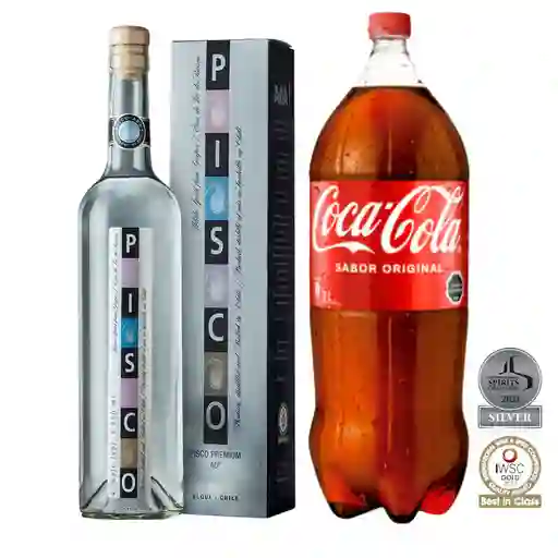 Pisco Aba 40° 750cc + Coca Cola