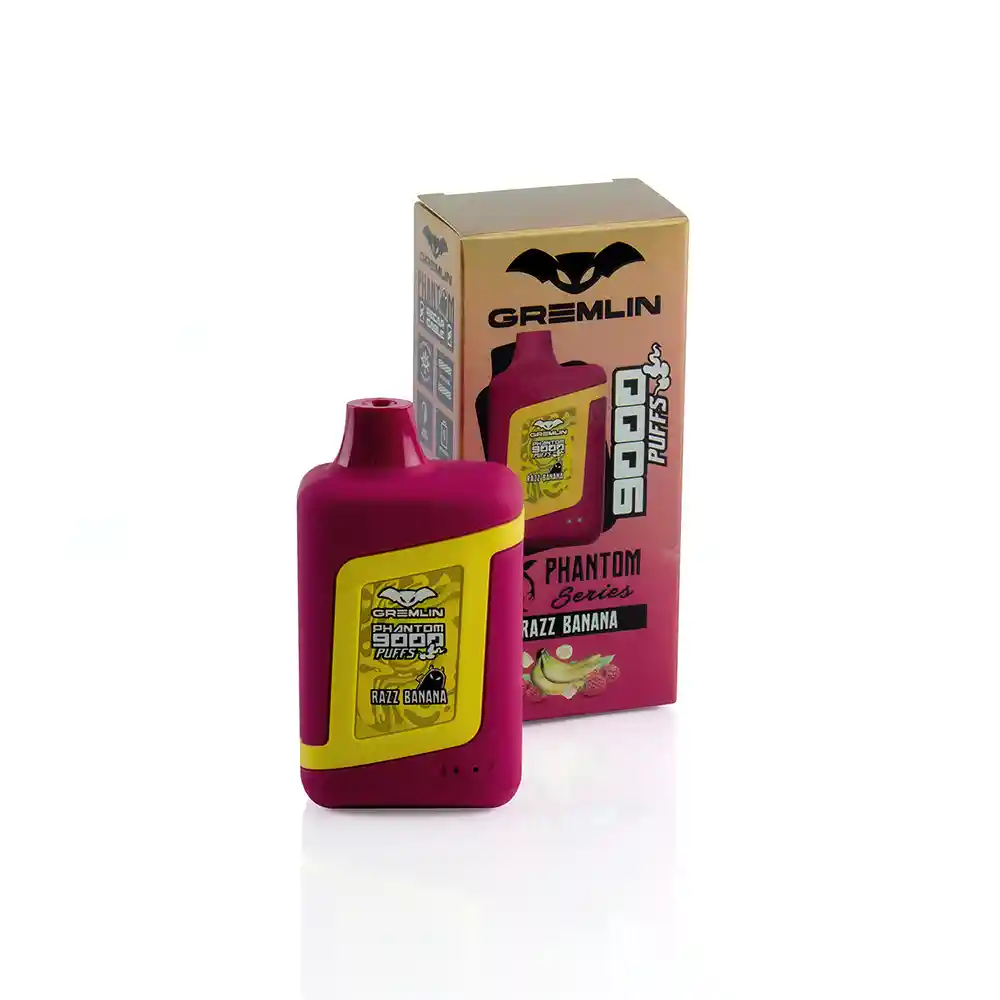 Vaporizador Desechable Gremlin Phantom Razz Banana 9000 Puff 5%