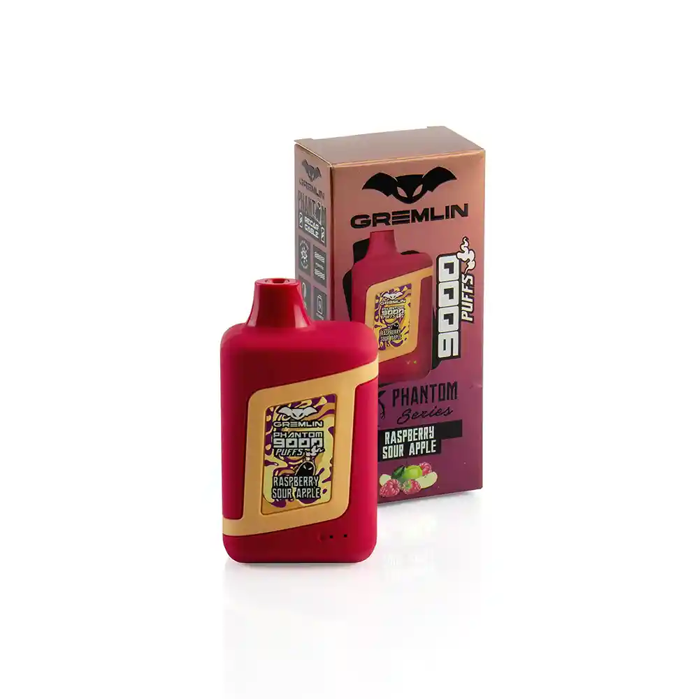 Vaporizador Desechable Gremlin Phantom Raspberry Sour Apple 9000 Puff 5%