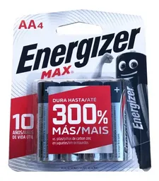 Pilas Aa Alcalinas Energizer Max Blister De 4 Pilas