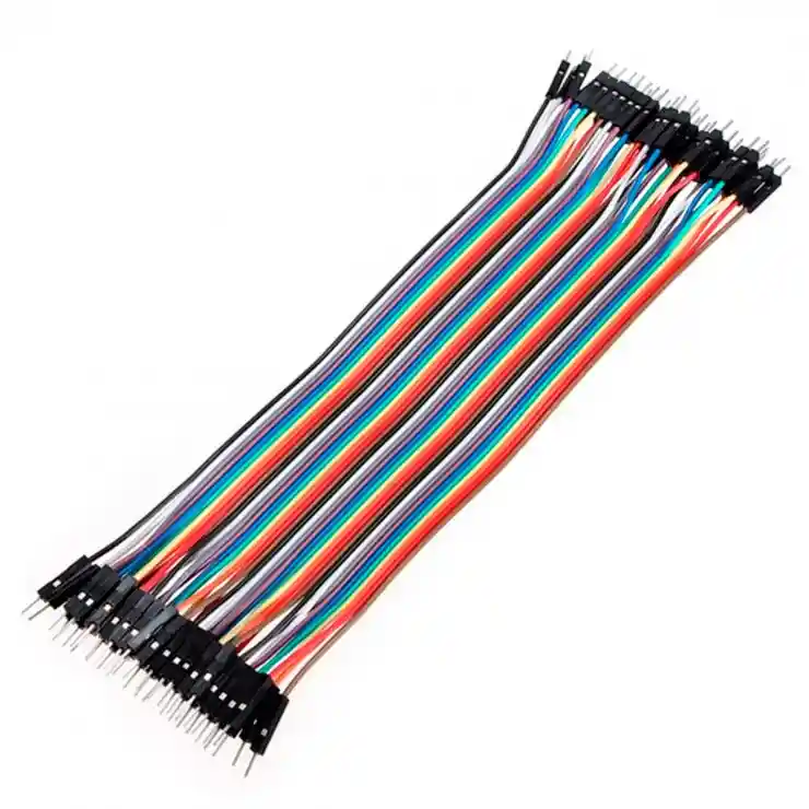 Cable Dupont Macho Macho 20cm, Pack 40 Unidades